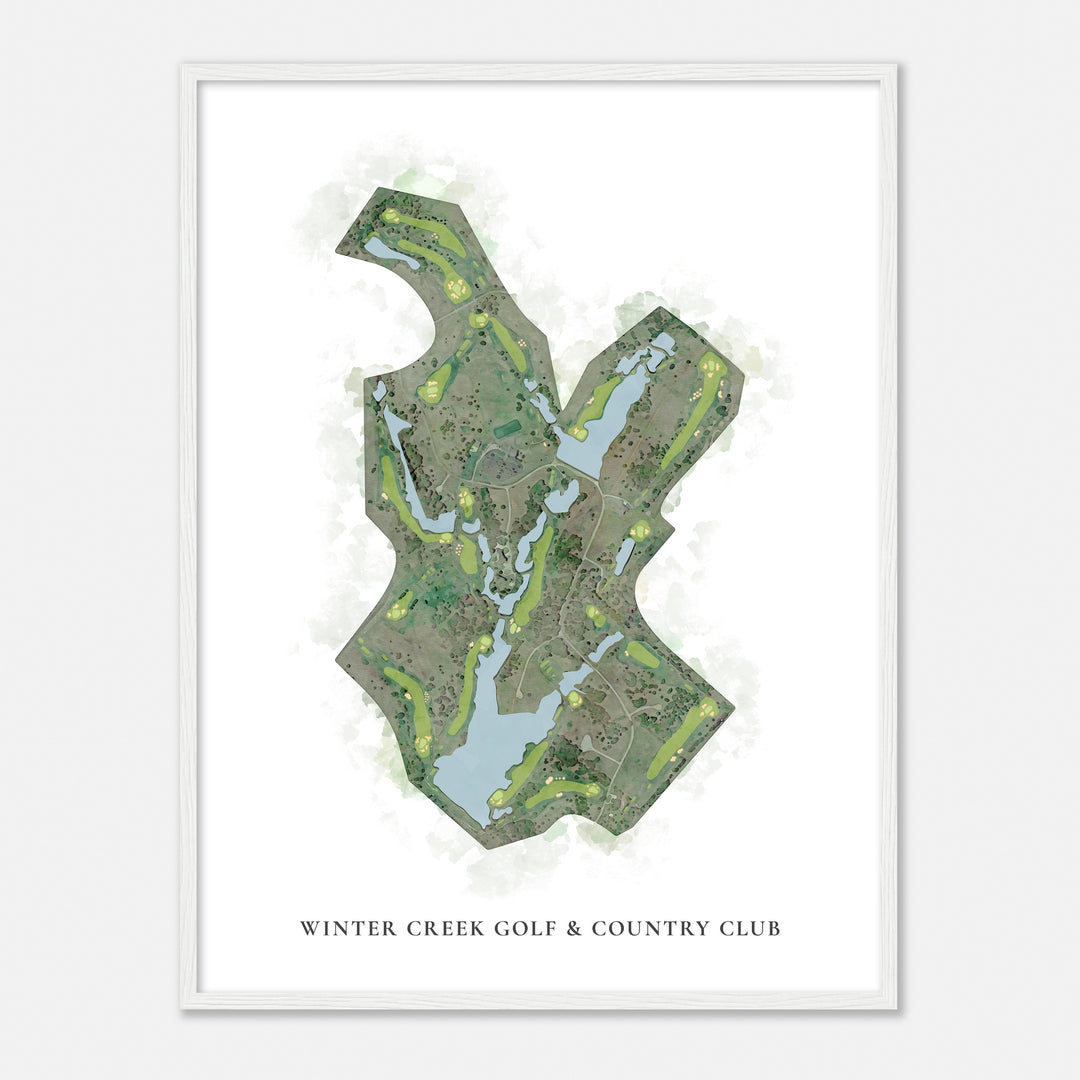 Print of Winter Creek Golf & Country Club Classic Map