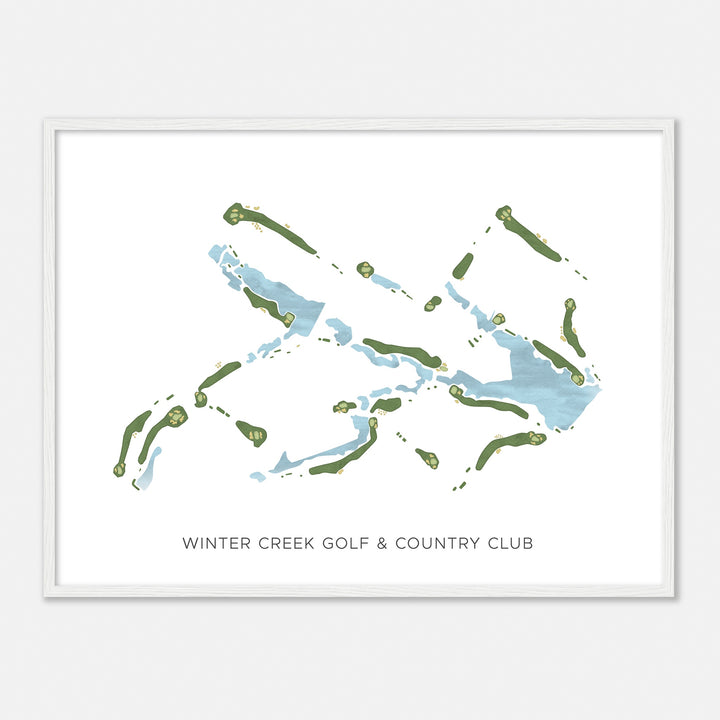 Print of Winter Creek Golf & Country Club Modern Map