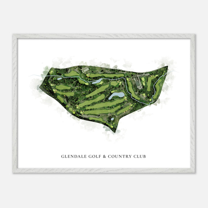 Print of Glendale Golf & Country Club Classic Map