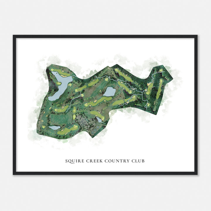 Print of Squire Creek Country Club Classic Map