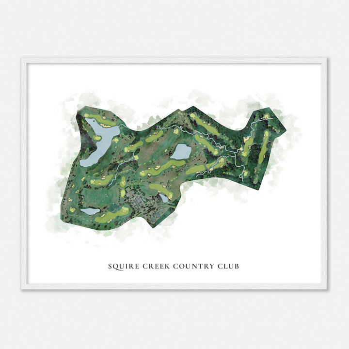 Print of Squire Creek Country Club Classic Map