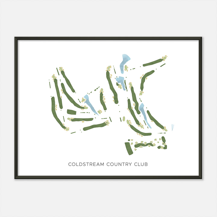 Print of Coldstream Country Club Modern Map