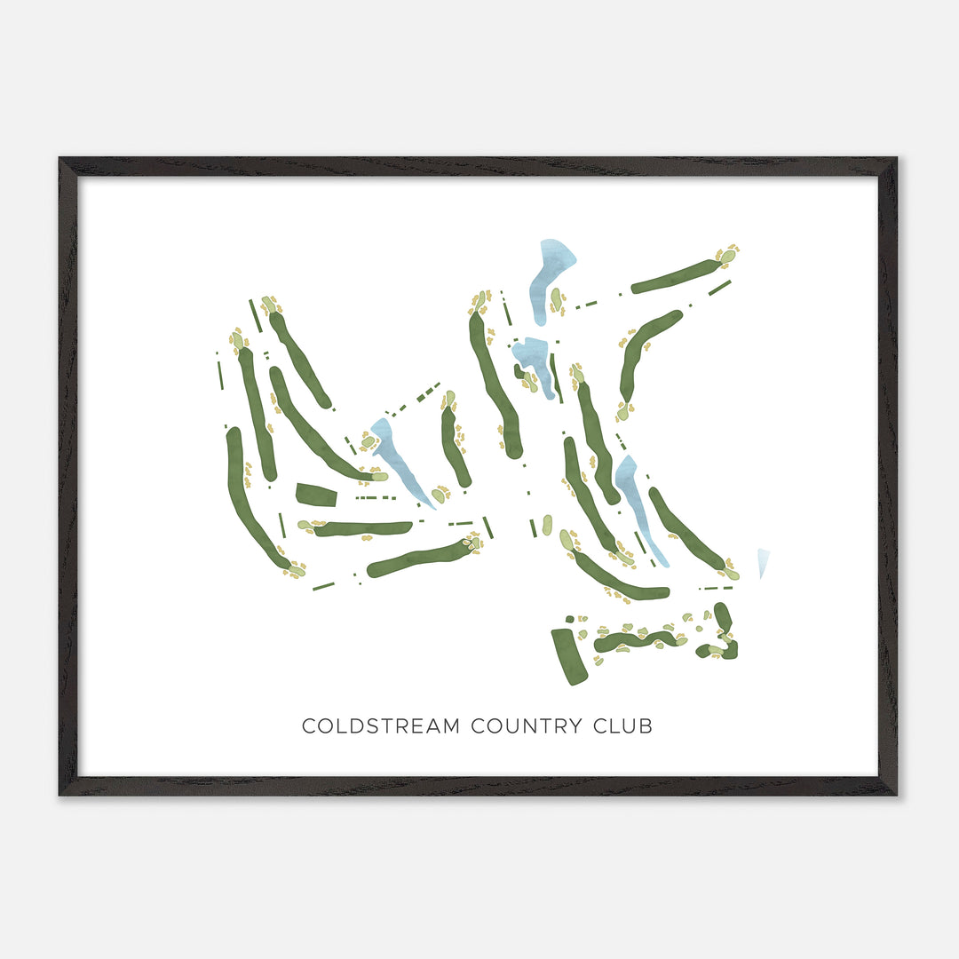 Print of Coldstream Country Club Modern Map