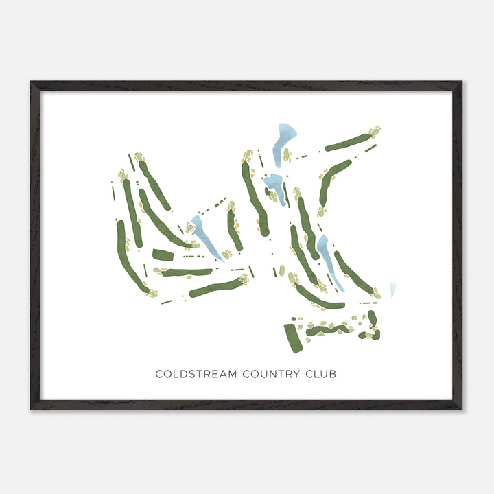 Print of Coldstream Country Club Modern Map