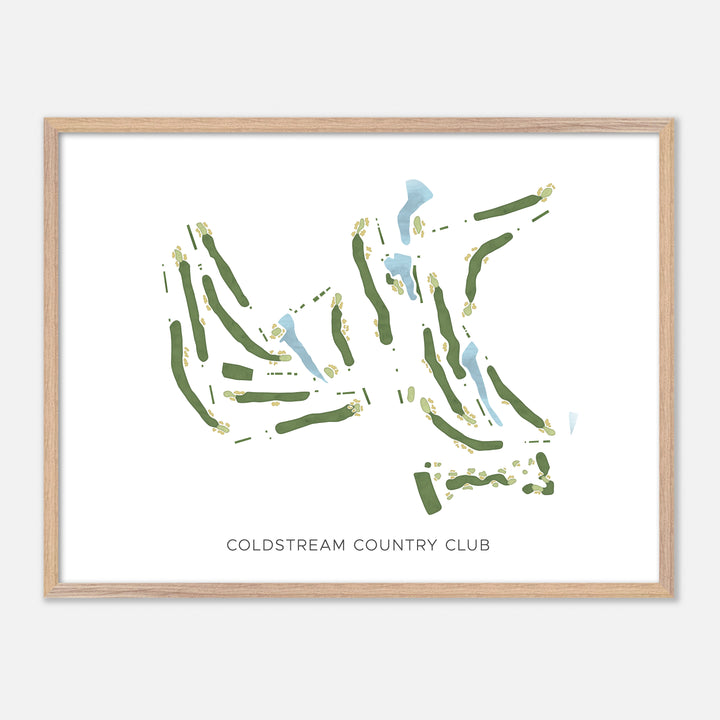 Print of Coldstream Country Club Modern Map