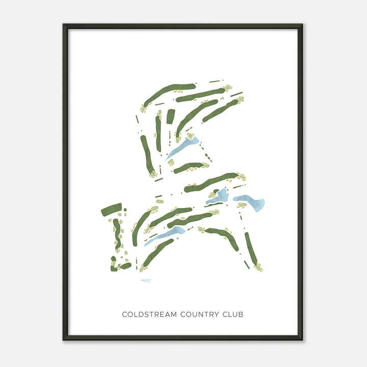 Print of Coldstream Country Club Modern Map