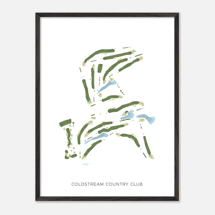Print of Coldstream Country Club Modern Map