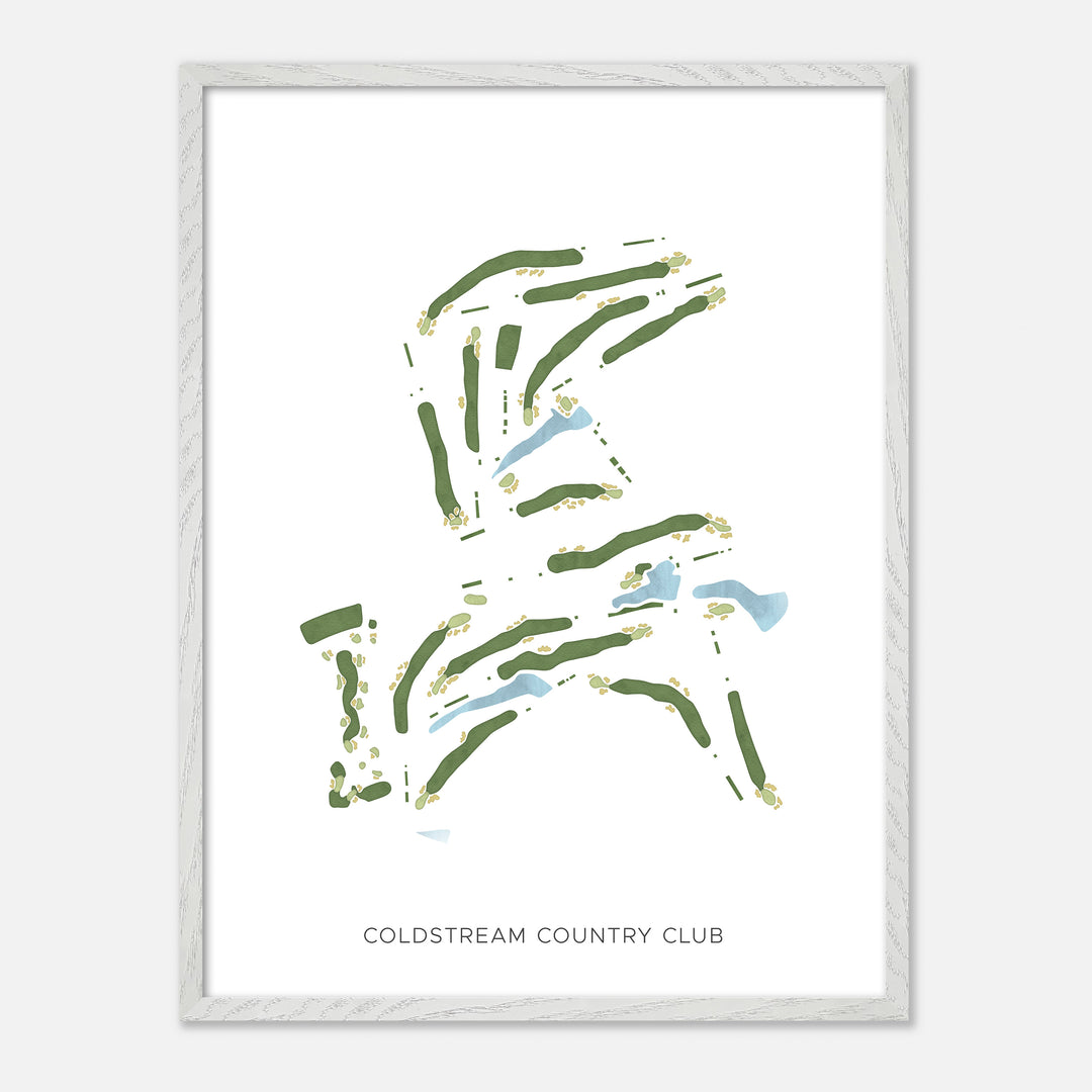 Print of Coldstream Country Club Modern Map