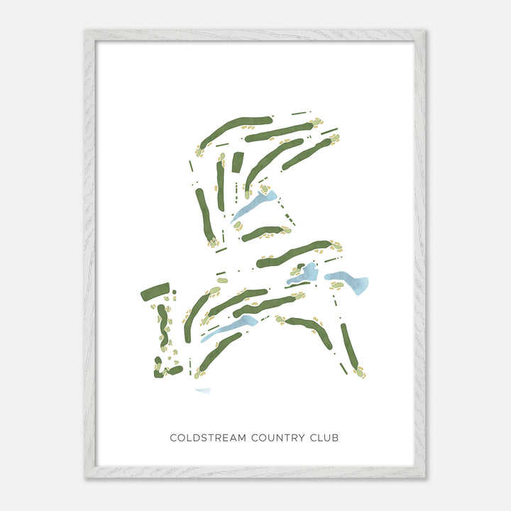 Print of Coldstream Country Club Modern Map