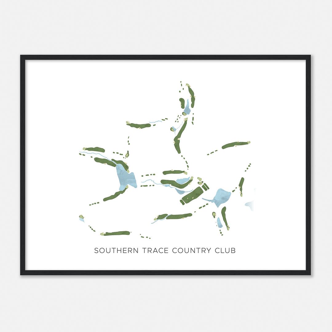 Print of Southern Trace Country Club Modern Map