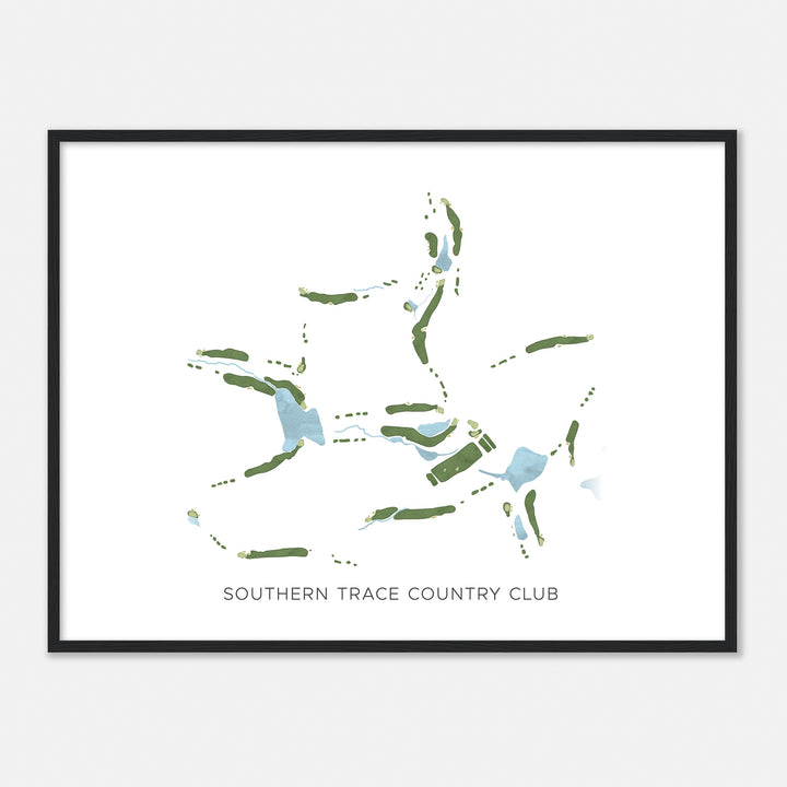 Print of Southern Trace Country Club Modern Map