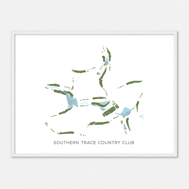 Print of Southern Trace Country Club Modern Map