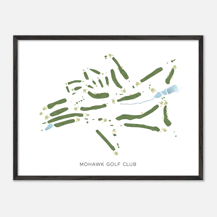 Print of Mohawk Golf Club Modern Map