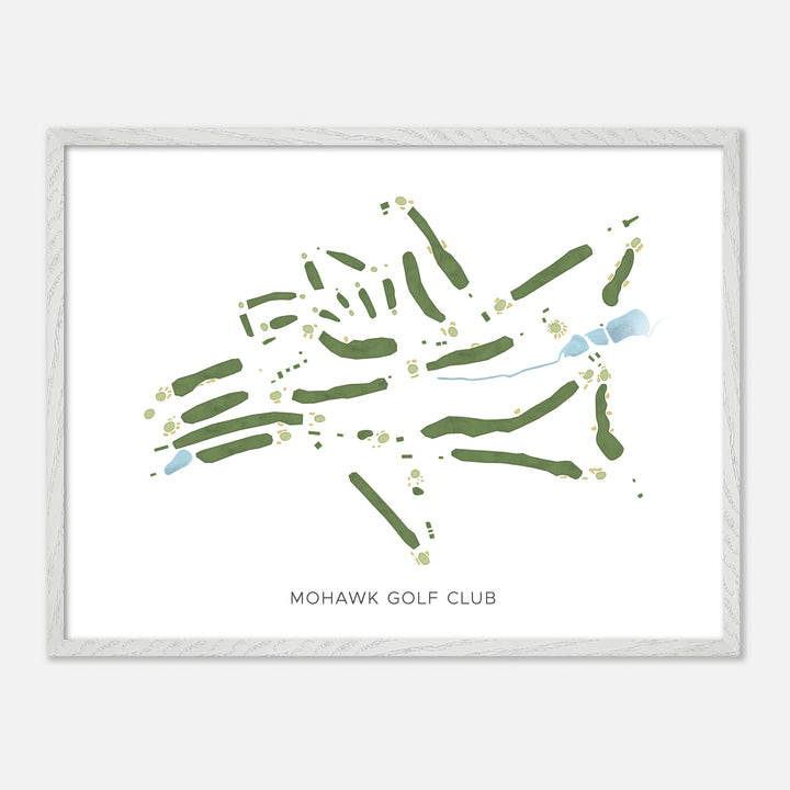 Print of Mohawk Golf Club Modern Map