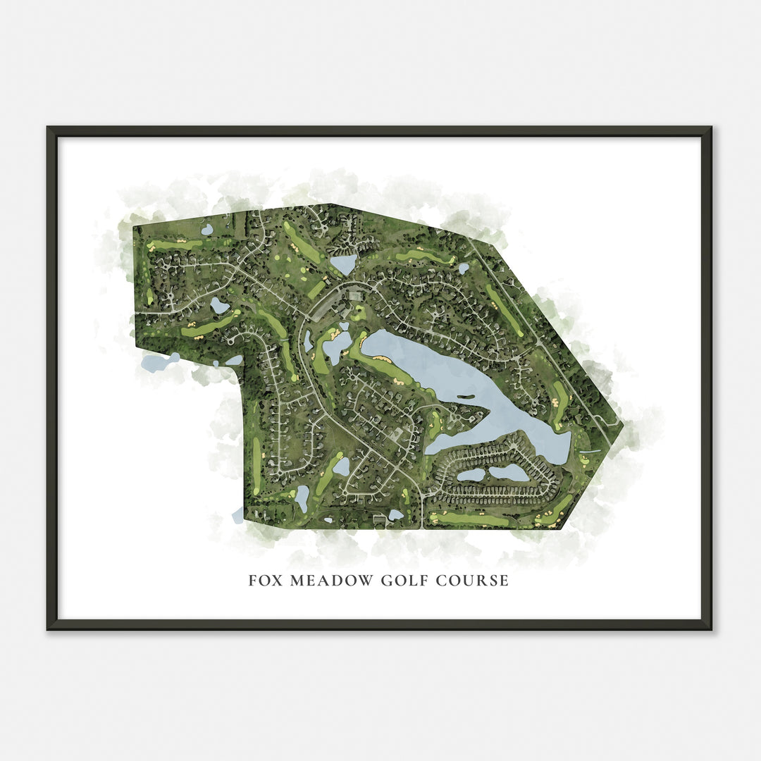 Print of Fox Meadow Golf Course Classic Map