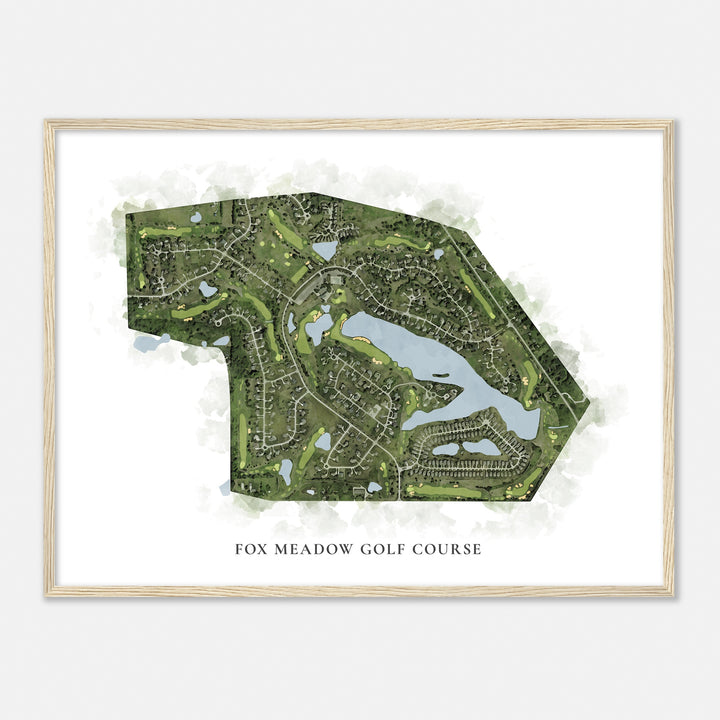 Print of Fox Meadow Golf Course Classic Map