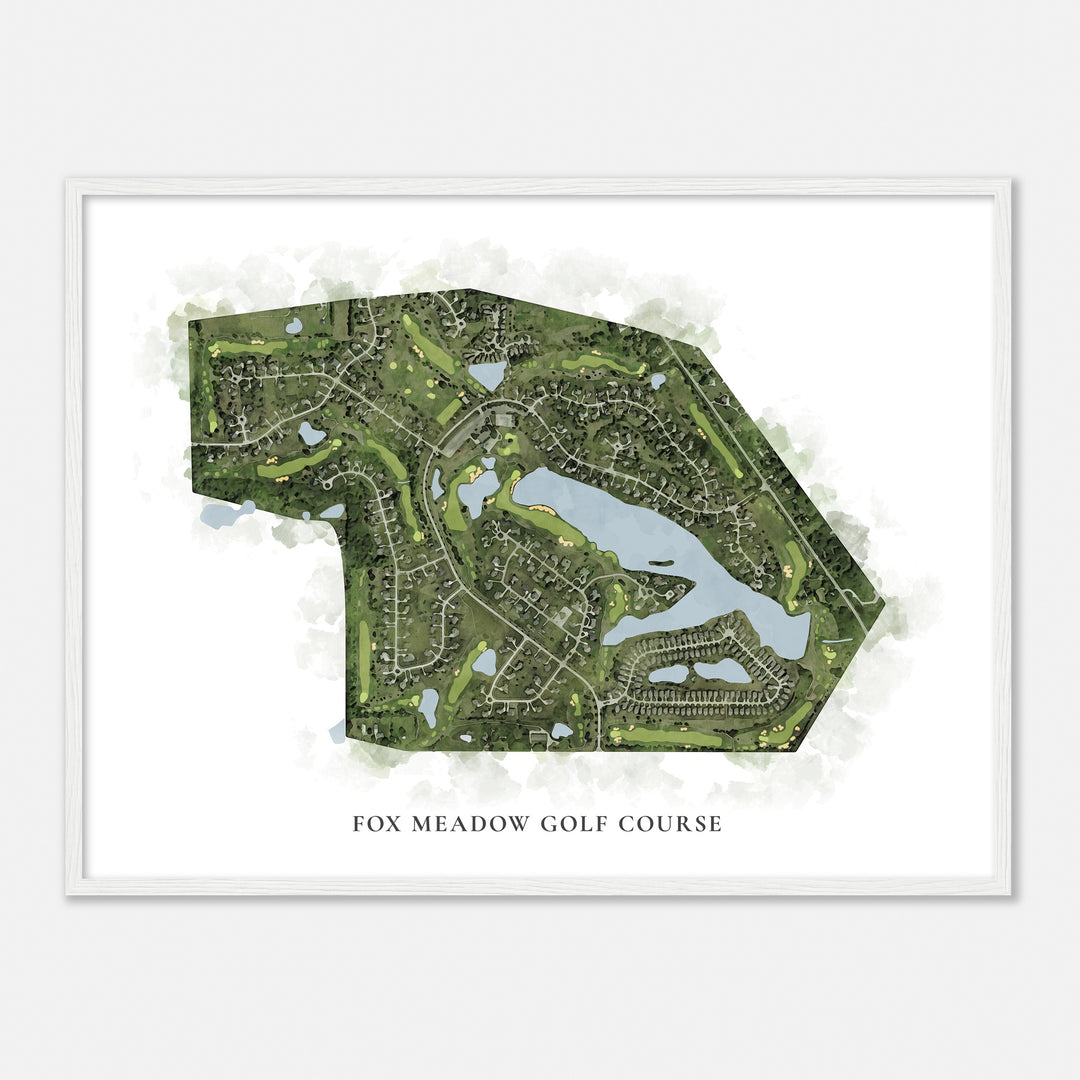 Print of Fox Meadow Golf Course Classic Map