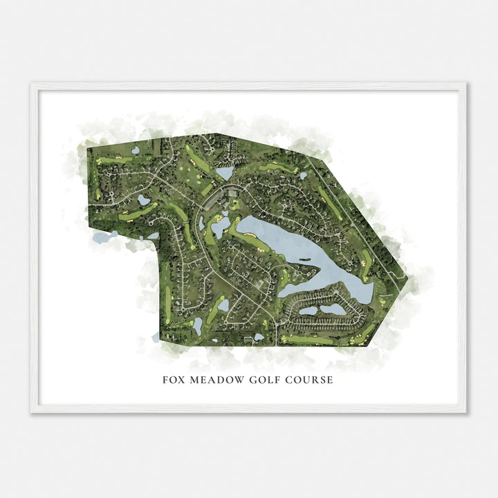 Print of Fox Meadow Golf Course Classic Map