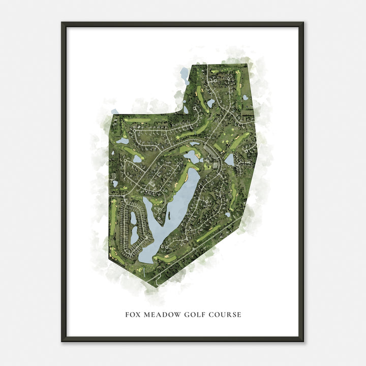 Print of Fox Meadow Golf Course Classic Map