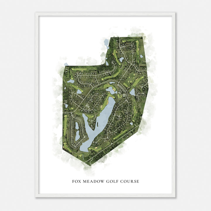 Print of Fox Meadow Golf Course Classic Map
