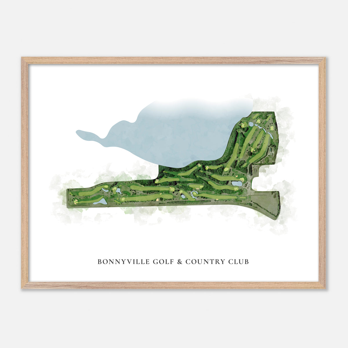 Print of Bonnyville Golf & Country Club Classic Map