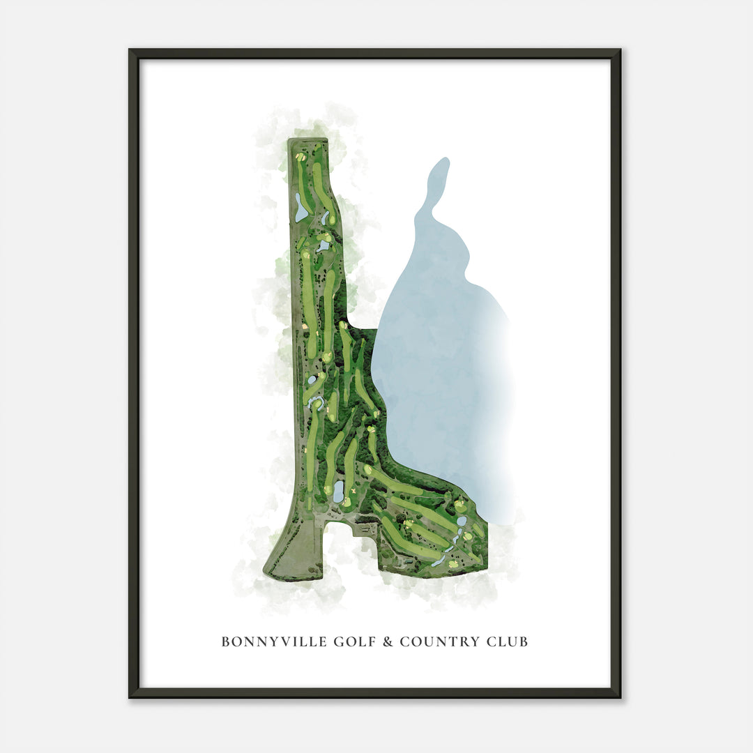 Print of Bonnyville Golf &amp; Country Club Classic Map