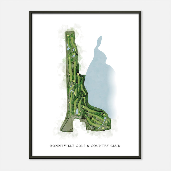 Print of Bonnyville Golf &amp; Country Club Classic Map