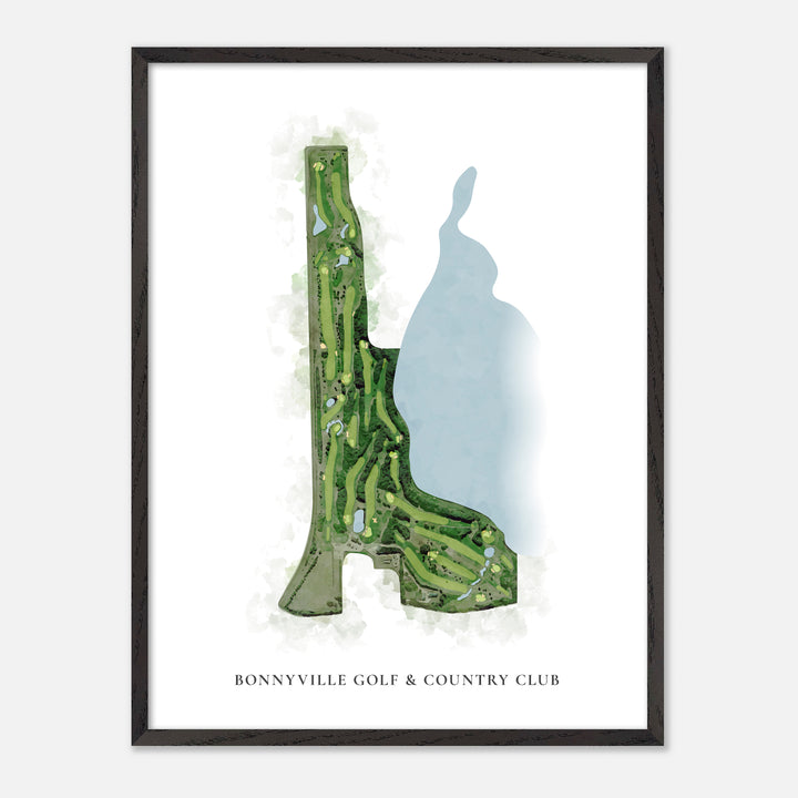 Print of Bonnyville Golf &amp; Country Club Classic Map