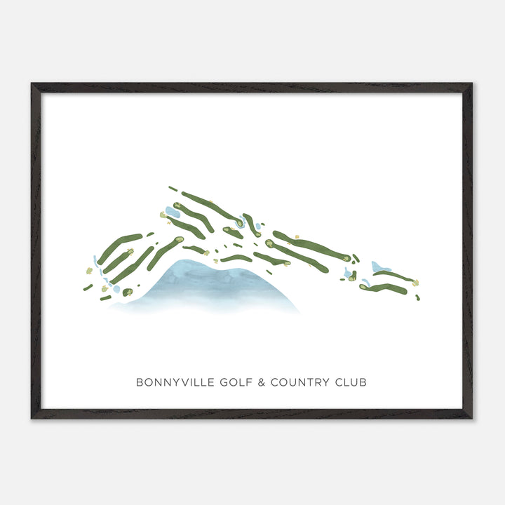 Print of Bonnyville Golf &amp; Country Club Modern Map