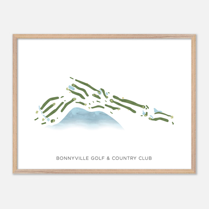 Print of Bonnyville Golf &amp; Country Club Modern Map