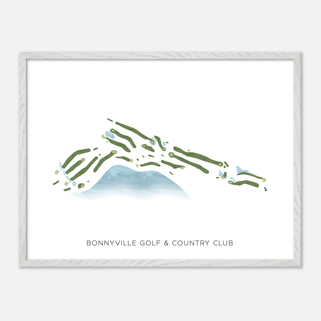 Print of Bonnyville Golf &amp; Country Club Modern Map