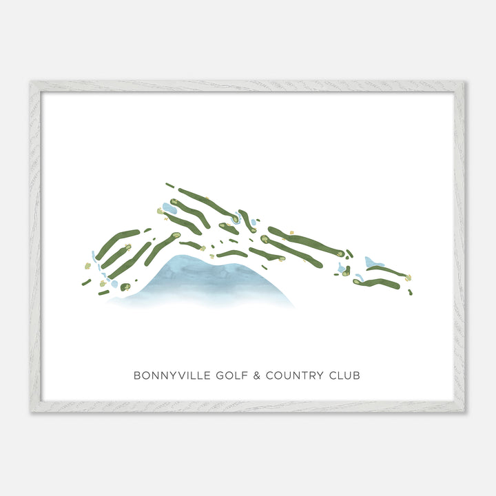 Print of Bonnyville Golf &amp; Country Club Modern Map