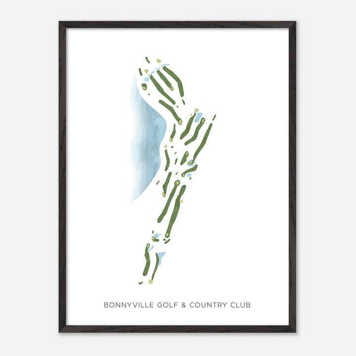 Print of Bonnyville Golf &amp; Country Club Modern Map