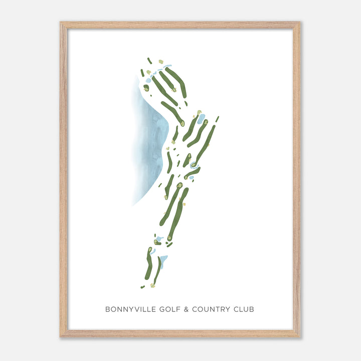 Print of Bonnyville Golf &amp; Country Club Modern Map