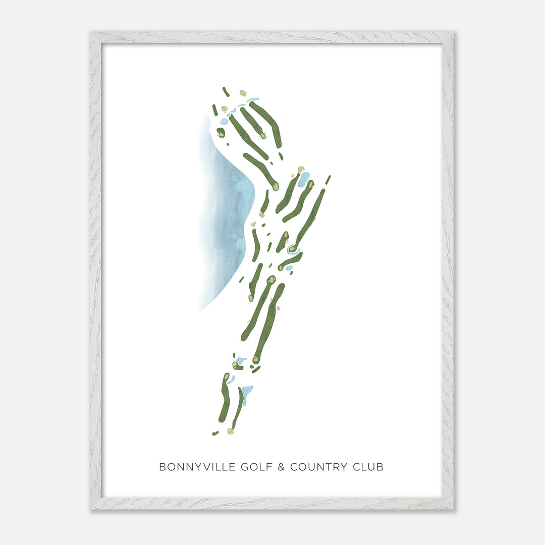 Print of Bonnyville Golf &amp; Country Club Modern Map