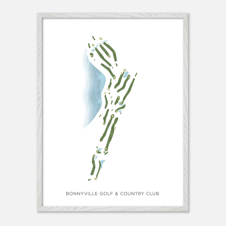 Print of Bonnyville Golf &amp; Country Club Modern Map