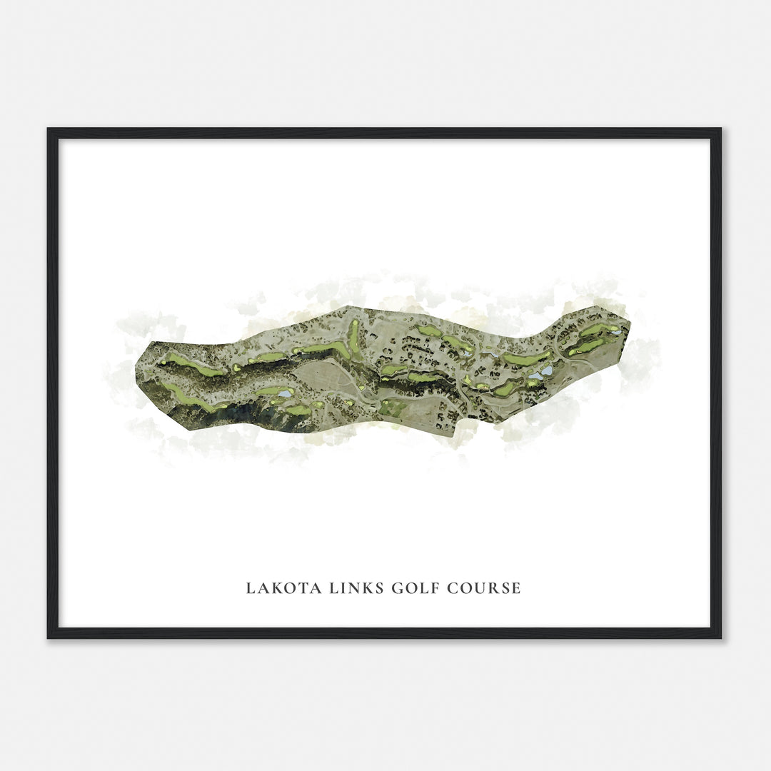 Print of Lakota Links Golf Course Classic Map