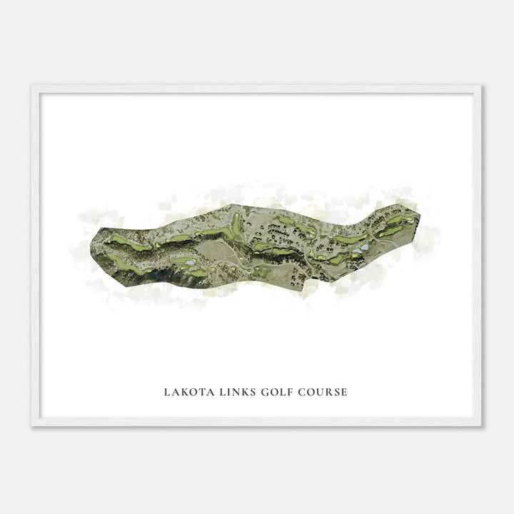 Print of Lakota Links Golf Course Classic Map