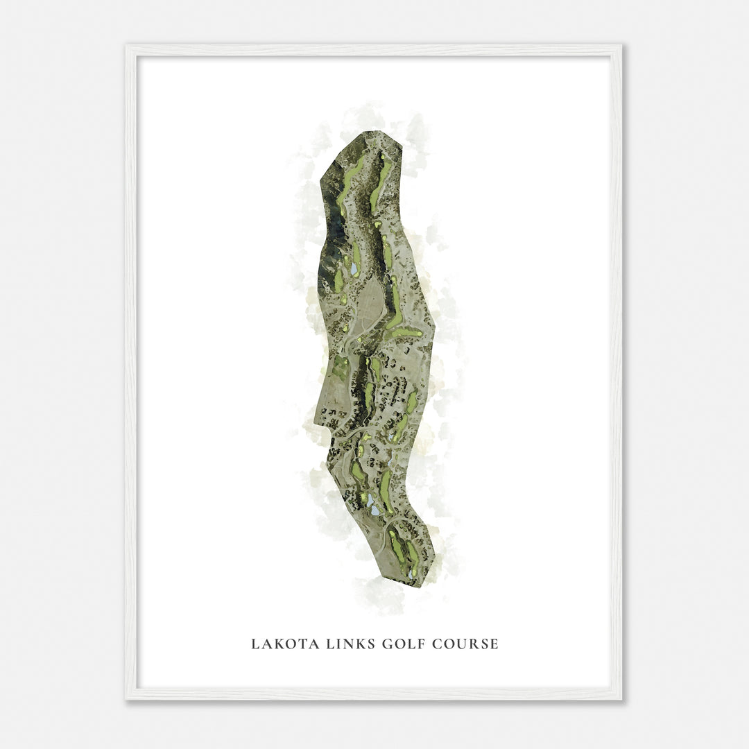 Print of Lakota Links Golf Course Classic Map