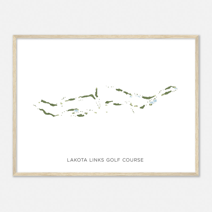 Print of Lakota Links Golf Course Modern Map