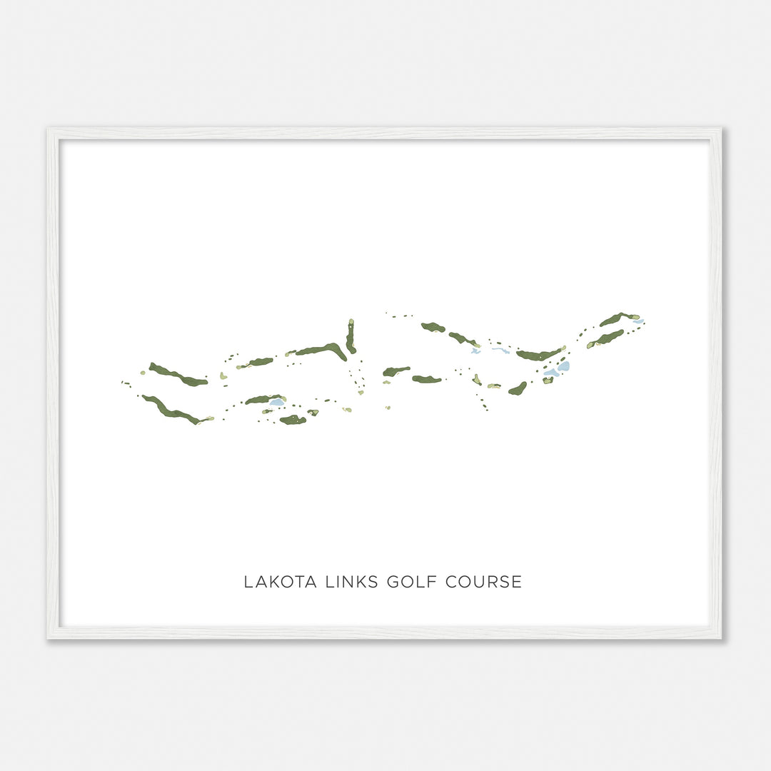 Print of Lakota Links Golf Course Modern Map