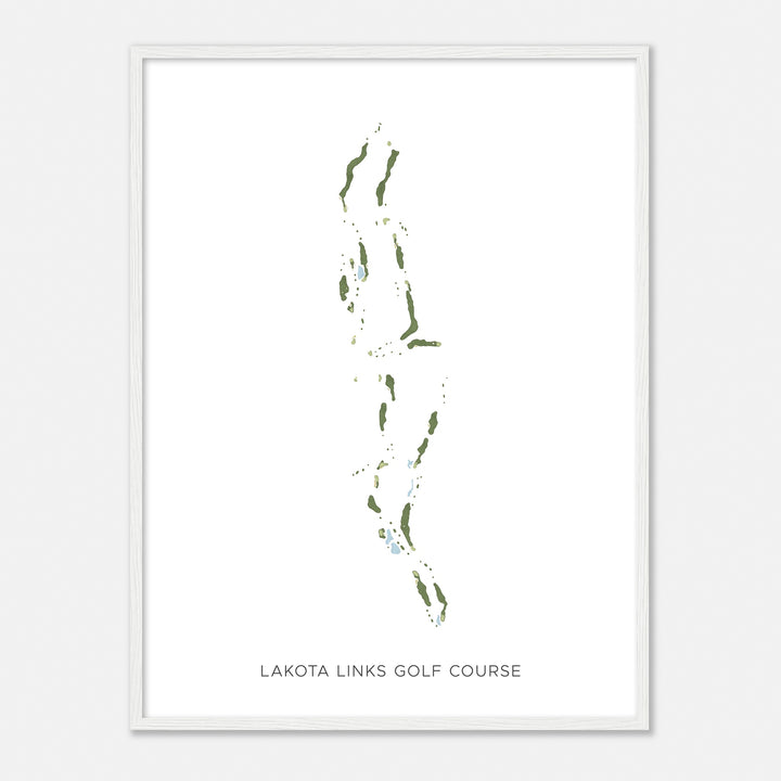 Print of Lakota Links Golf Course Modern Map