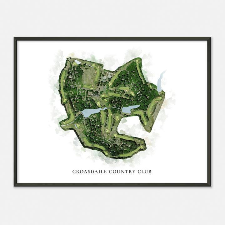 Print of Croasdaile Country Club Classic Map