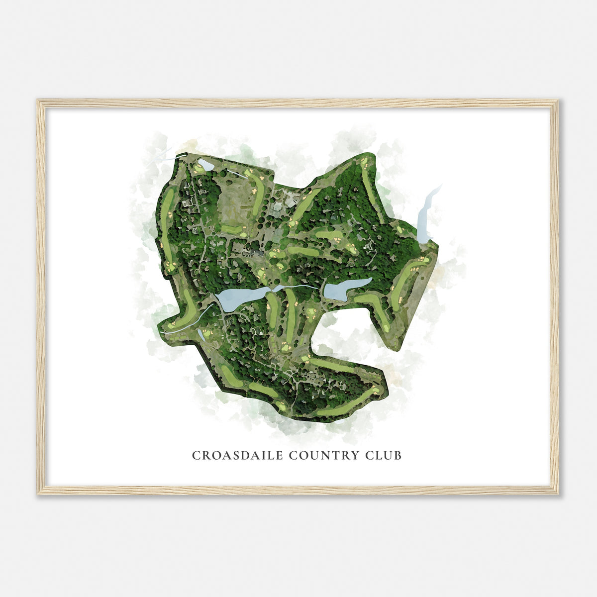 Print of Croasdaile Country Club Classic Map