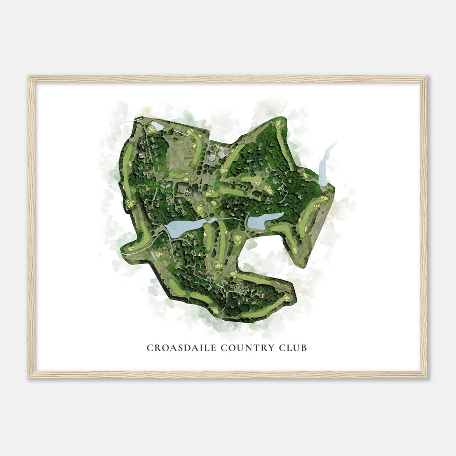 Print of Croasdaile Country Club Classic Map