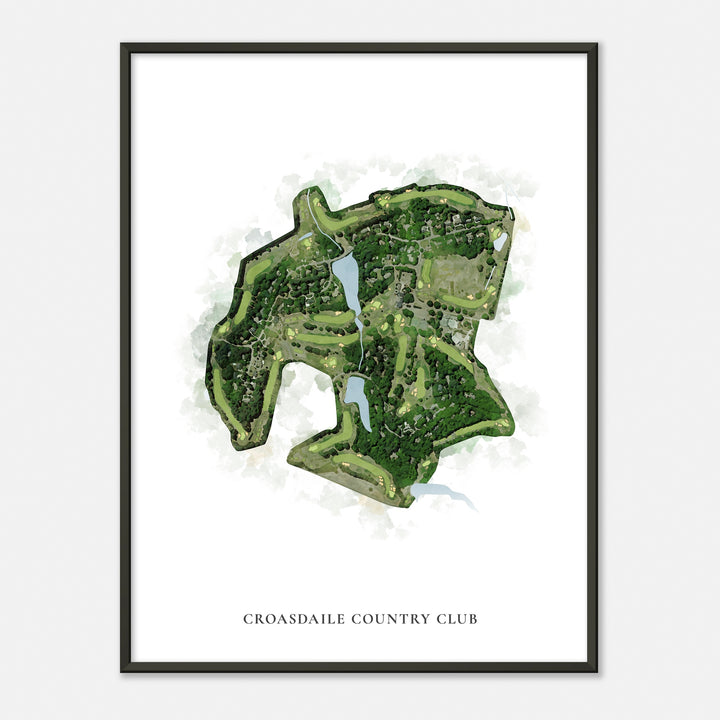 Print of Croasdaile Country Club Classic Map