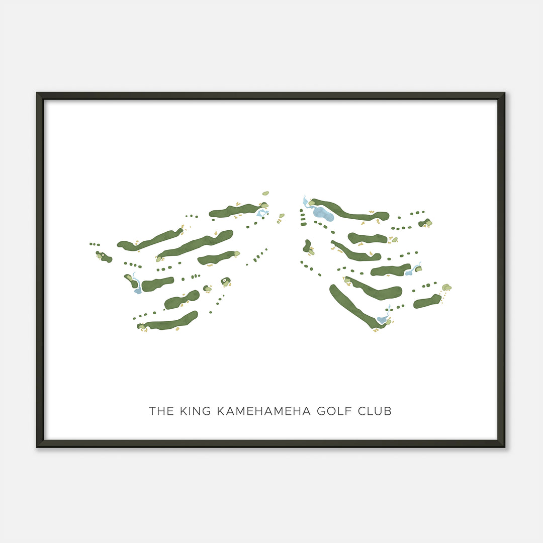 Print of The King Kamehameha Golf Club Modern Map