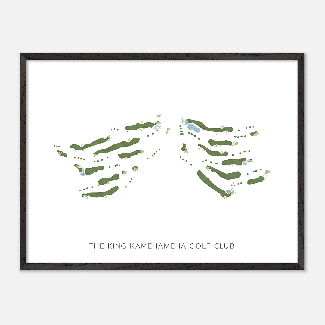 Print of The King Kamehameha Golf Club Modern Map