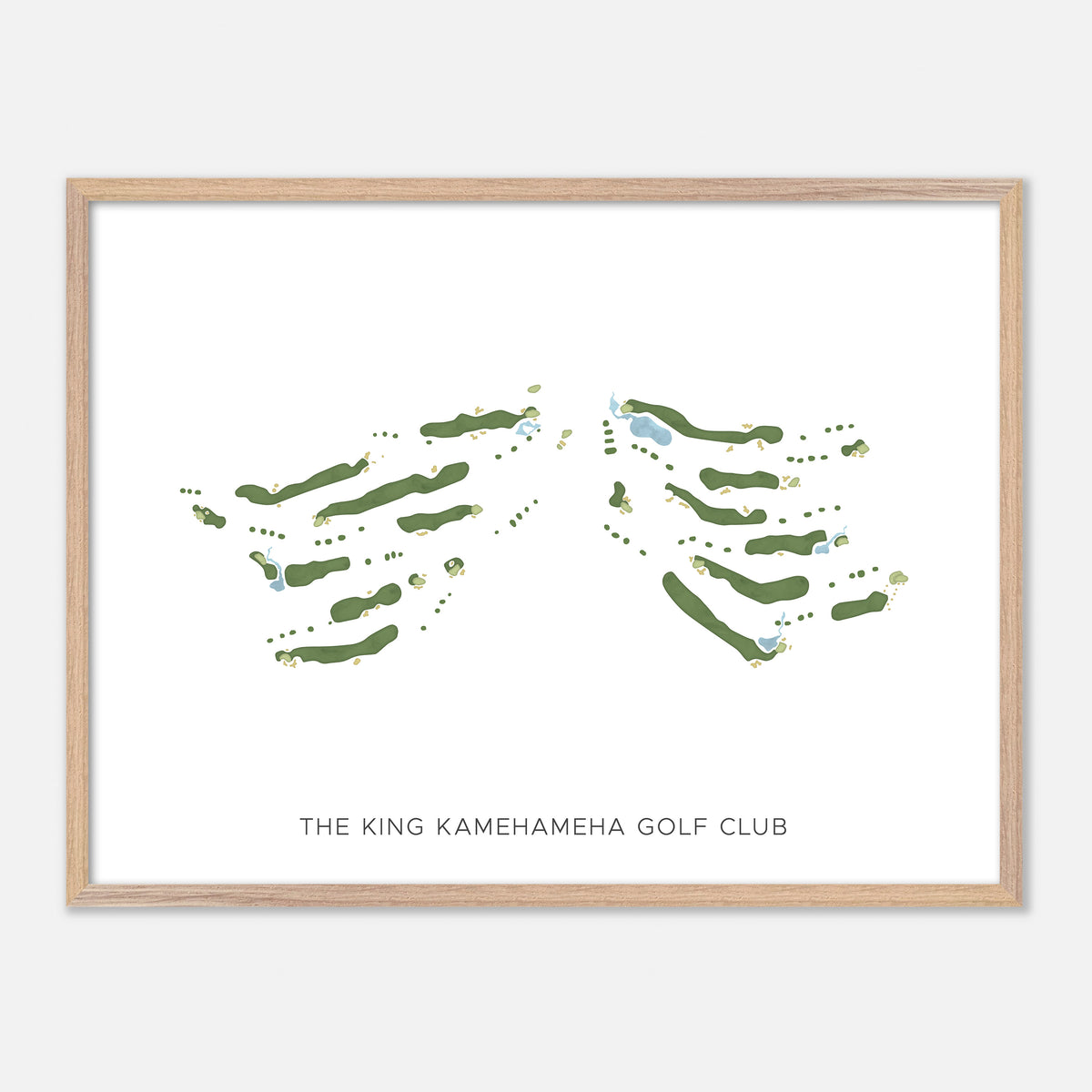 Print of The King Kamehameha Golf Club Modern Map
