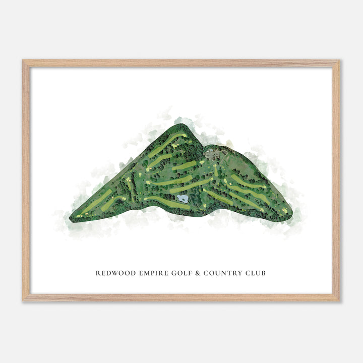 Print of Redwood Empire Golf & Country Club Classic Map